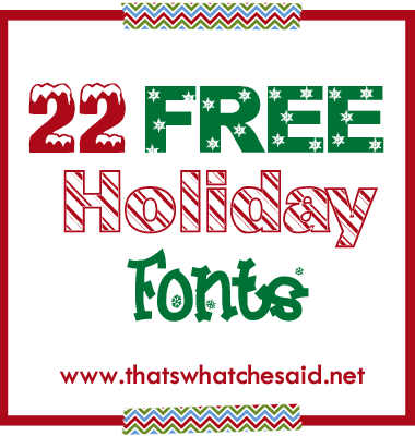 Free Fonts – That's What {Che} Said...