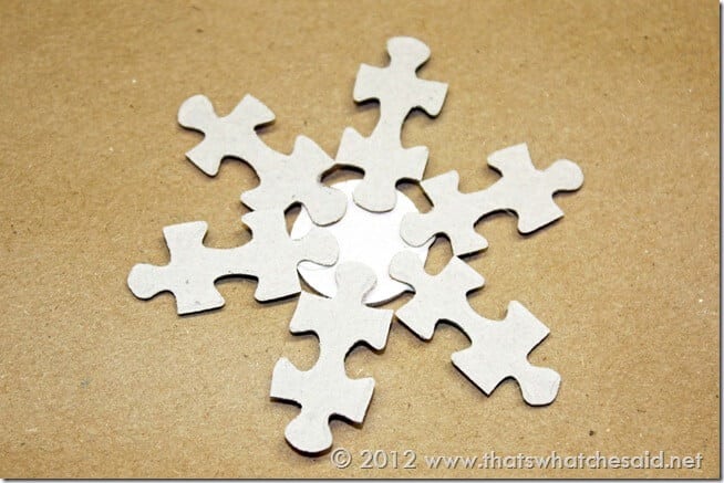 Puzzle Piece Snowflake Ornament – That's What {Che} Said...