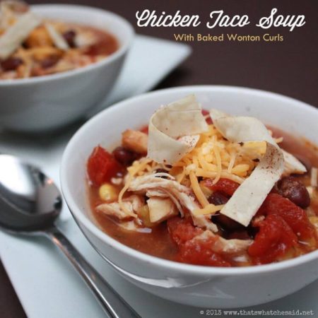 Crock Pot Chicken Taco Soup – That's What {Che} Said...