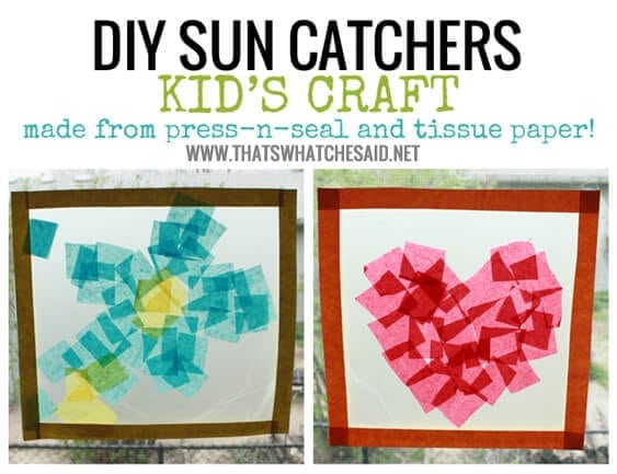 Easy Handmade DIY Suncatchers  Diy suncatchers, Crafts for seniors, Easy  craft projects