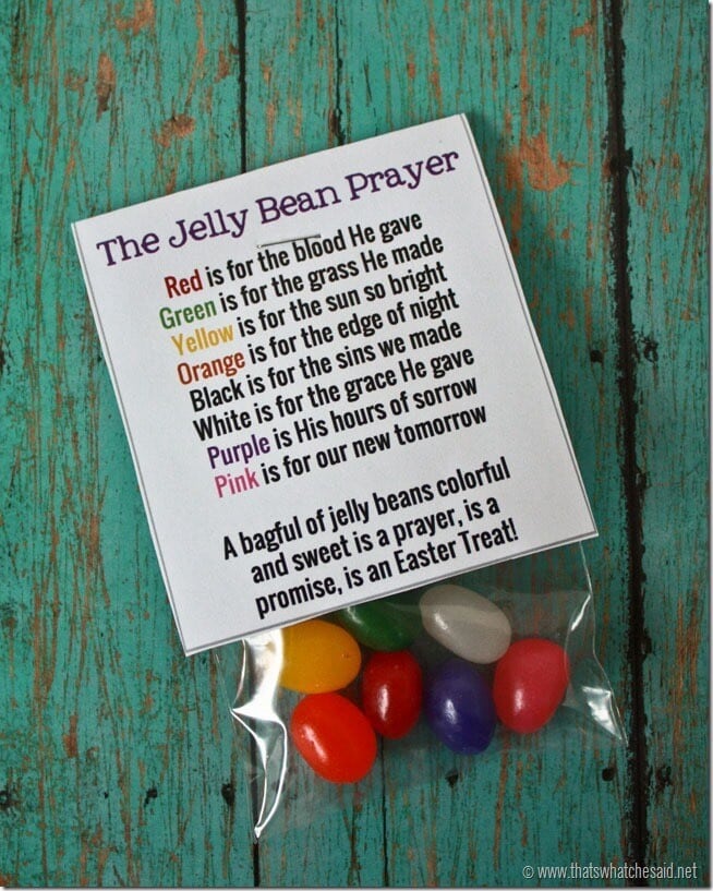 Jelly Bean Prayer Free Printable That s What Che Said 