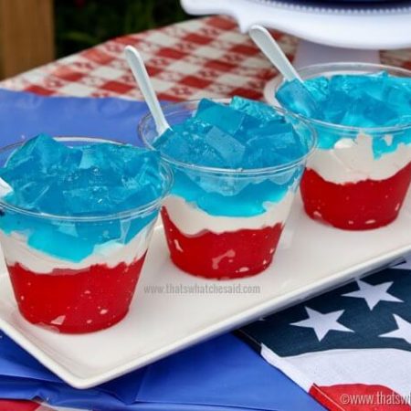 Red, White & Blue Layered Jello – That's What {Che} Said...