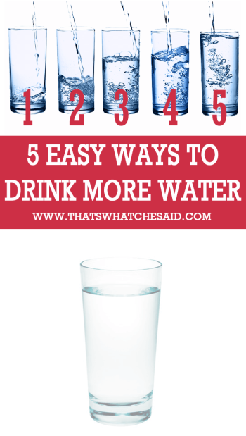 5 Simple Ways to Drink More Water – That's What {Che} Said...