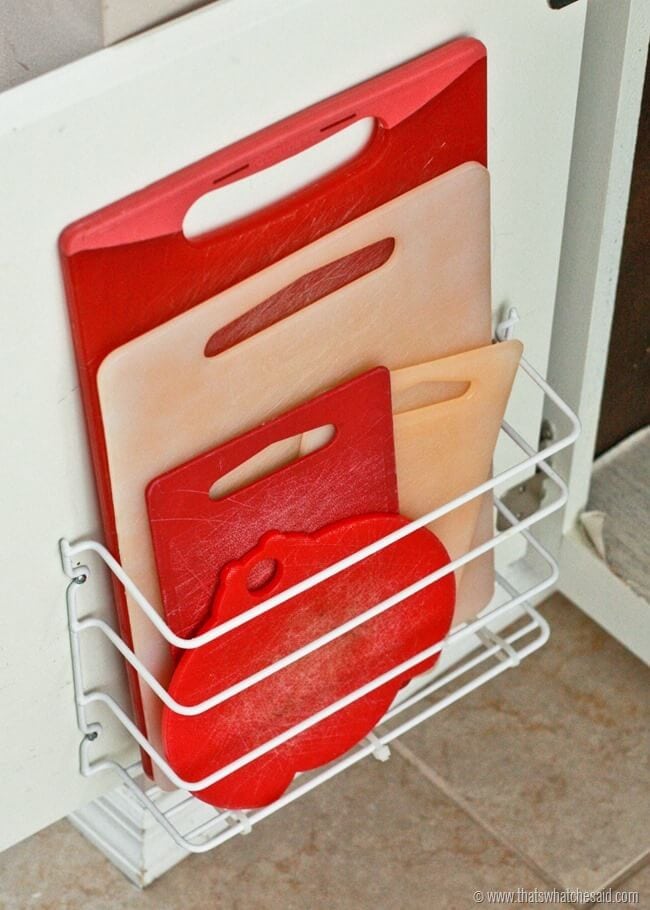 Cutting Board Storage  Tuesday Tips & Tricks – That's What {Che} Said