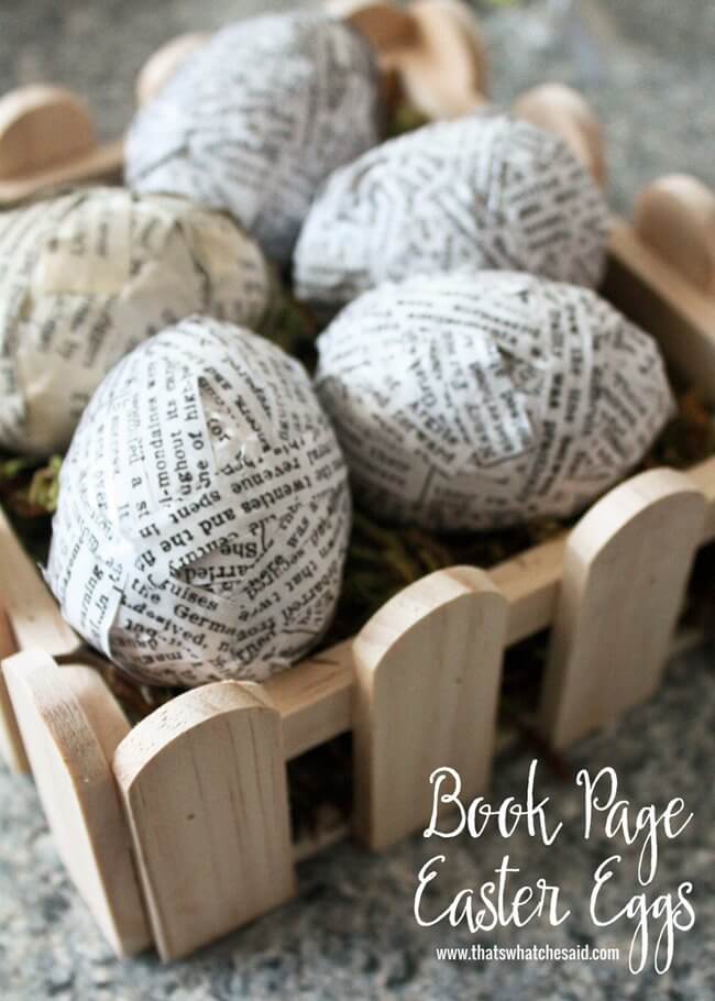 Book Page Easter Eggs – That's What 