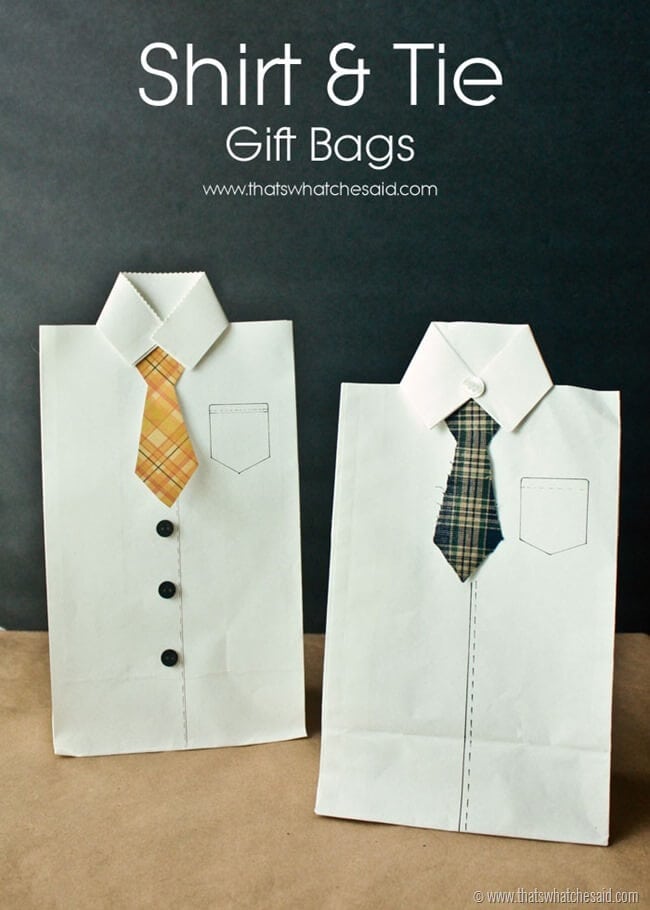 DIY Giftable Paper Blouses  fiskars fathers day gift bags