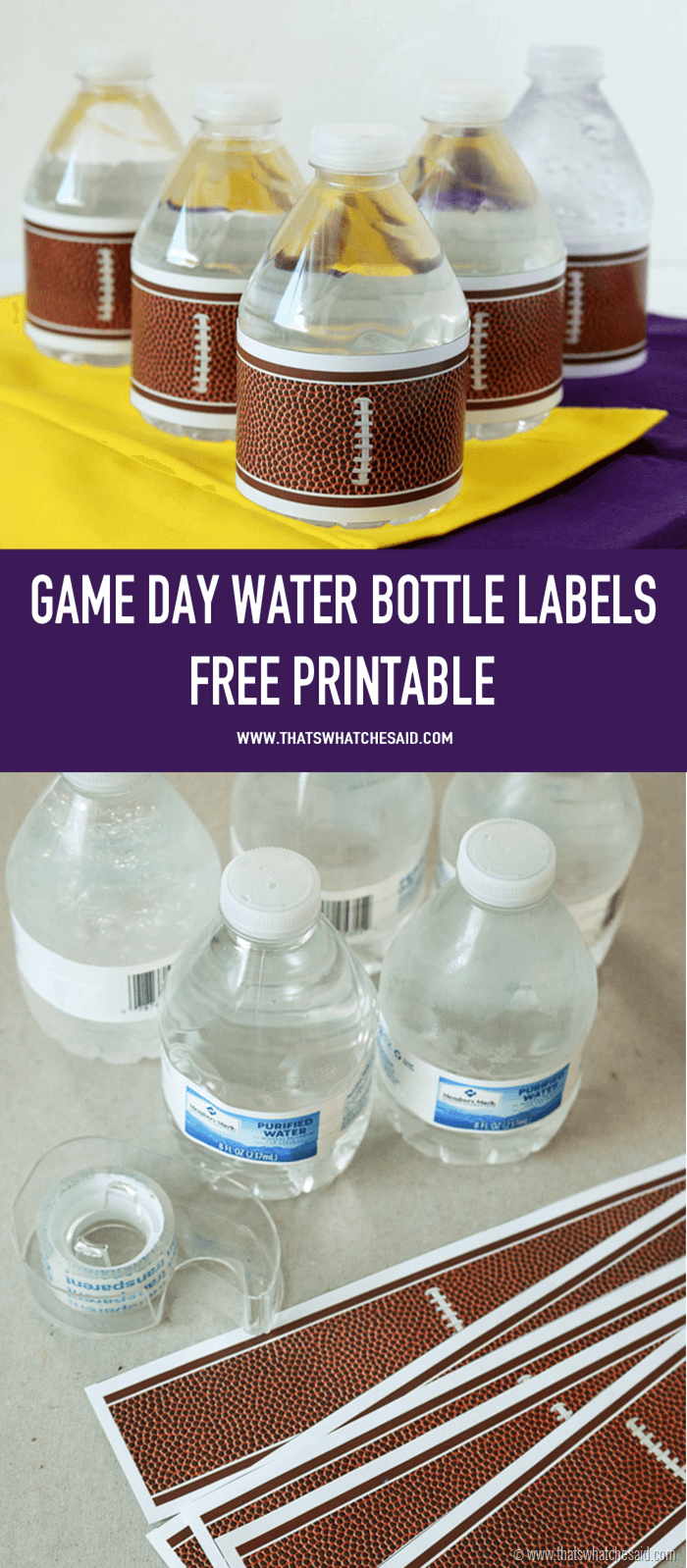 football water bottle labels thats what che said