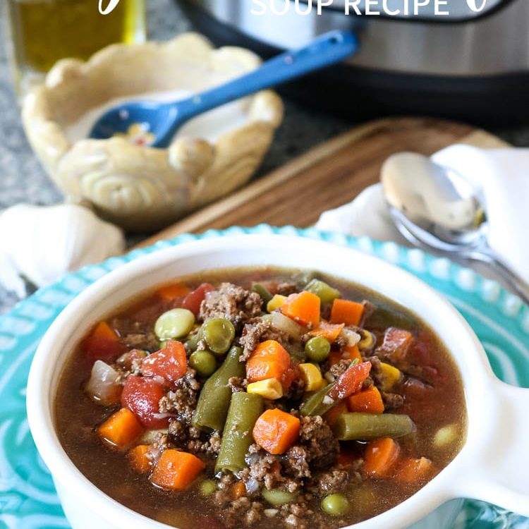 Instant Pot Vegetable Beef Soup – That's What {Che} Said...