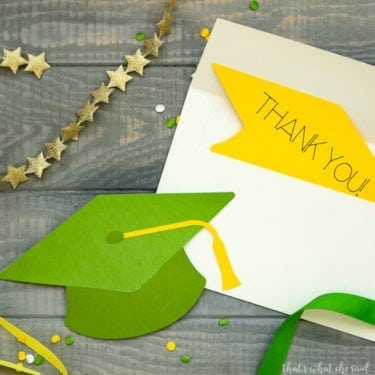 Graduation Cap Cards - Thank You or Congrats! - Cricut Project