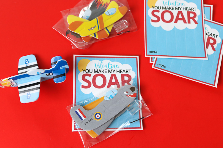 Airplane Printable Valentine Cards – That's What {Che} Said...