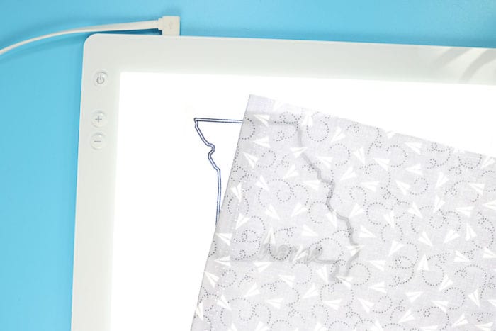 Embroider Patterned Fabric with Cricut BrightPad – That's What {Che} Said