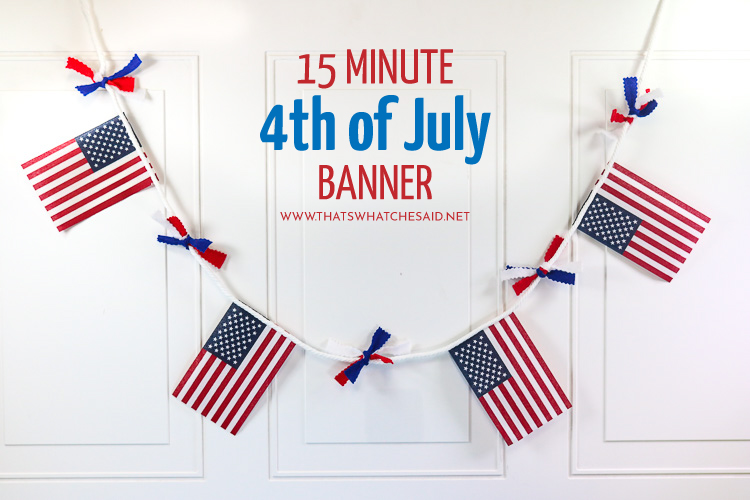 4th of July Banner Paper Craft for Kids - Easy and Inexpensive Craft