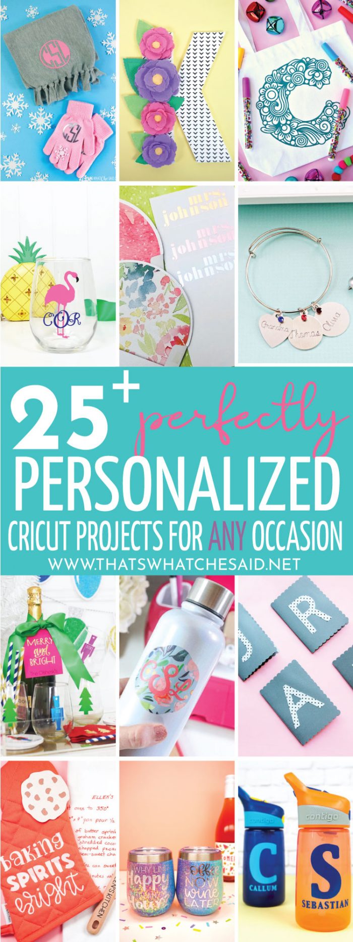 Personalized Gifts Made With Cricut – That's What {Che} Said...