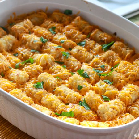 Cheeseburger Tater Tot Casserole – That's What {Che} Said...