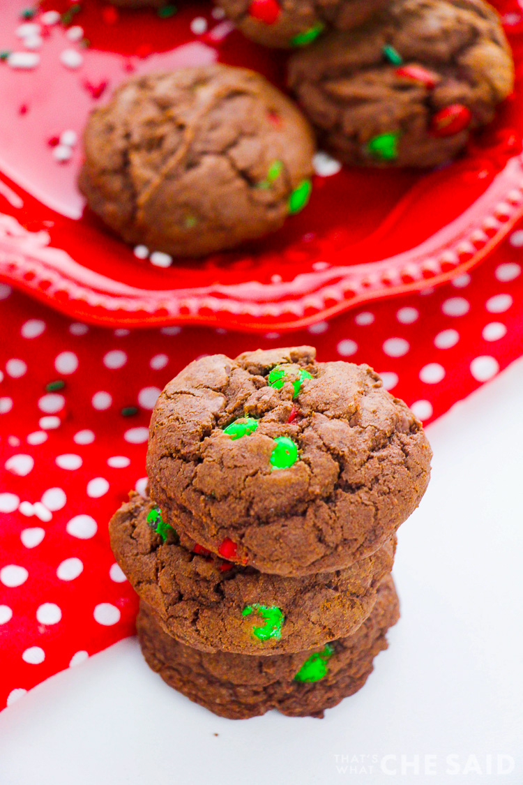 Double Chocolate M&M Cookies – That's What {Che} Said...