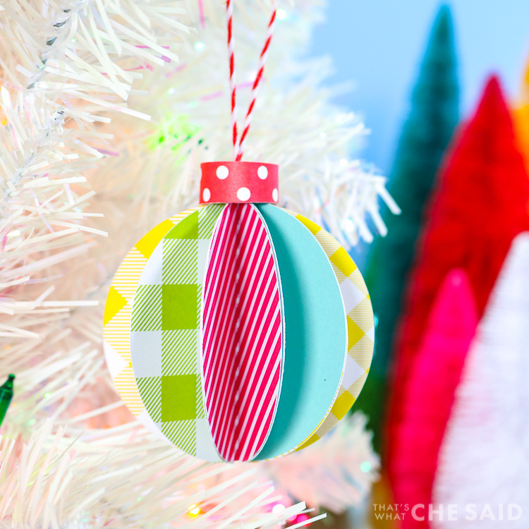 Let it Snow DIY Christmas Ornament - Everyday Party Magazine