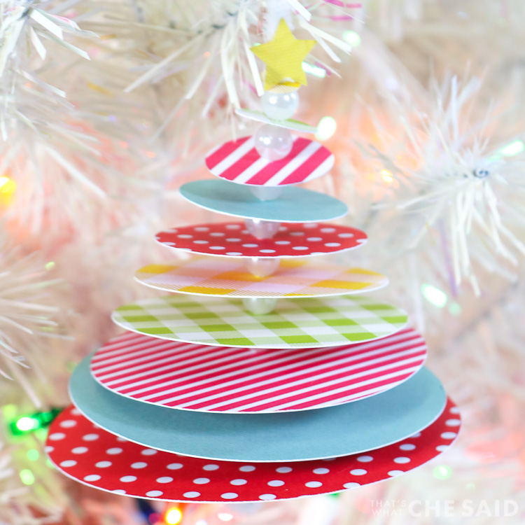 Christmas Tree Paper Ornaments – That's What {Che} Said...