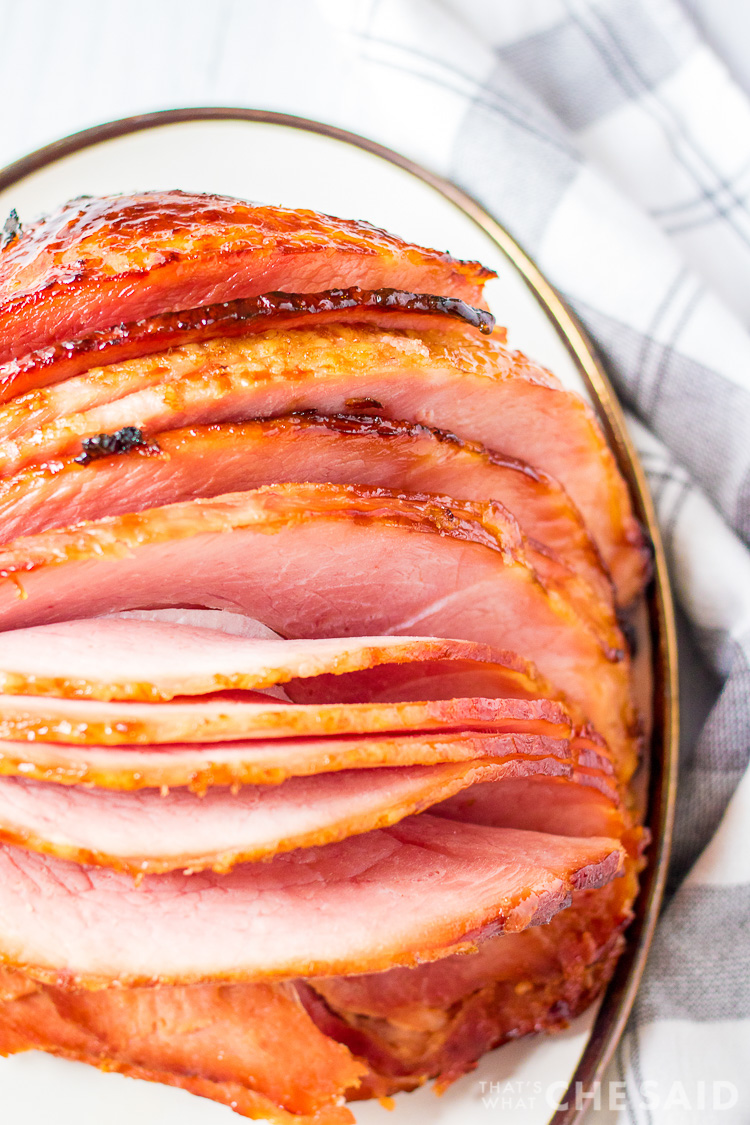 Spiral Ham with Maple Brown Sugar Glaze – That's What {Che} Said...