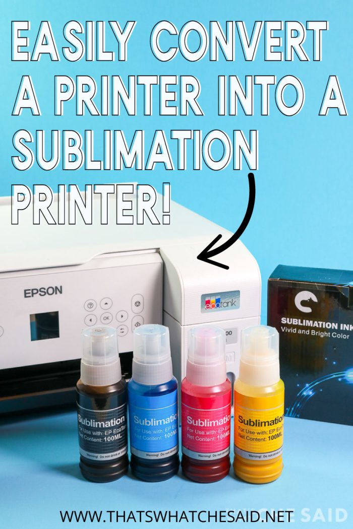 How to Convert an Epson EcoTank Printer into a Sublimation Printer