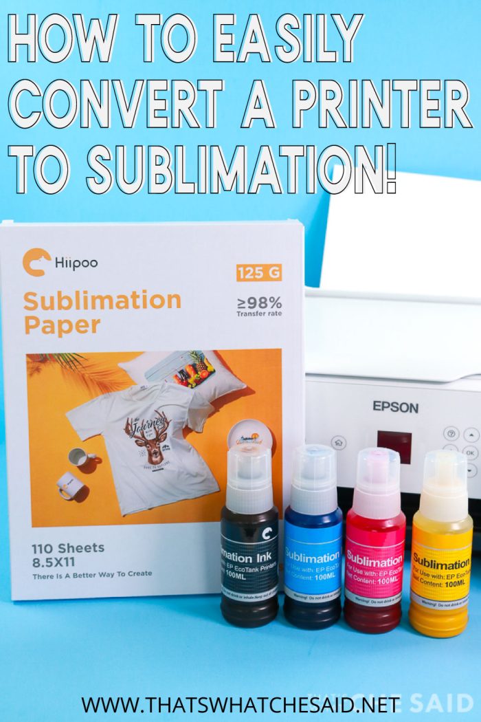  Hiipoo Sublimation Ink Set with 110 Sheet Sublimation