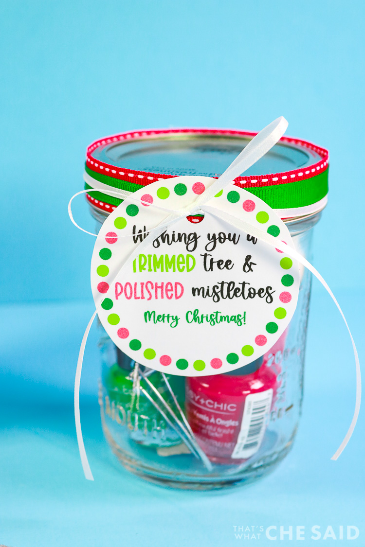 Mistletoes Pedicure in a Jar Gift Idea – That's What {Che} Said...