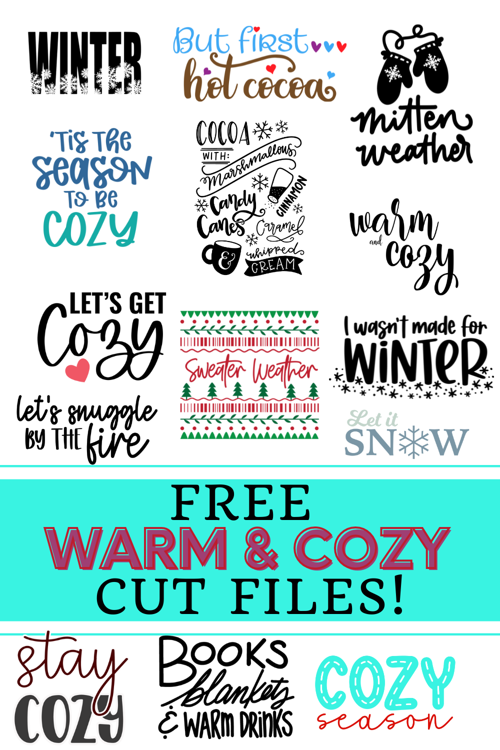 14 Free Warm & Cozy SVG Files – That's What {Che} Said...