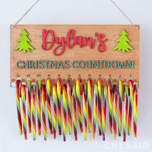 Candy Cane Christmas Countdown – That's What {Che} Said...