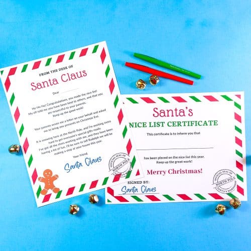 Santa's Nice List Certificate & Letter – That's What {Che} Said...