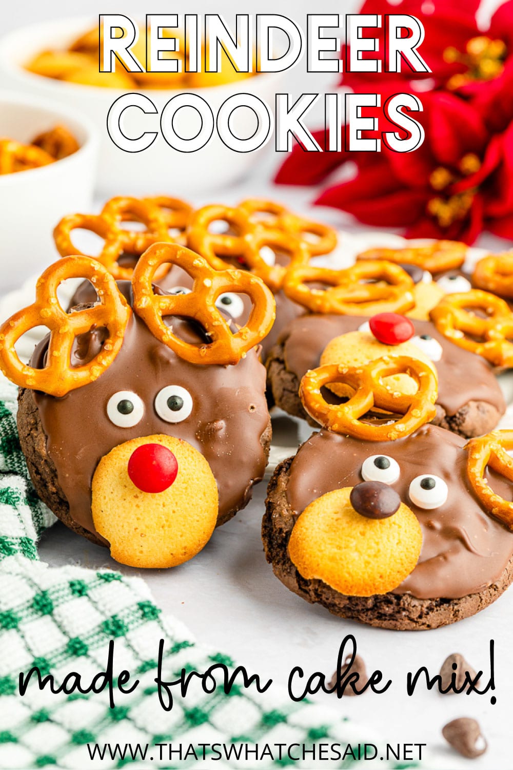 Reindeer Cake Mix Cookies – That's What {Che} Said...