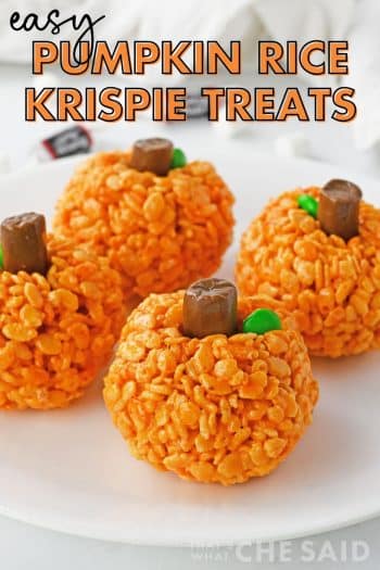 Pumpkin Rice Krispie Treats – That's What {Che} Said...