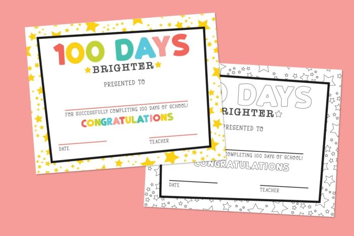 100th Day Of School Printables Thats What {che} Said