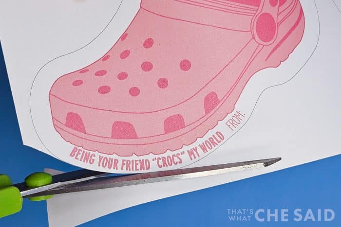 Crocs Valentines - Free Printable – That's What {Che} Said...