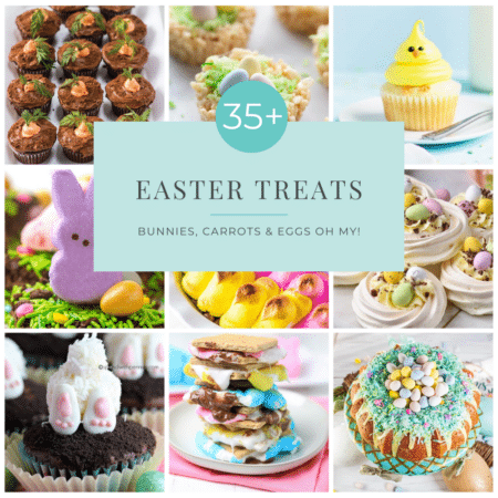 Collage of 35 plus Easter Treats - Square
