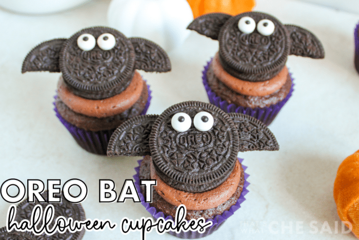 Oreo Bat Cupcakes Horizontal Facebook Image