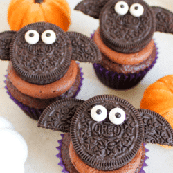 Oreo Bat Cupcakes Veritcal Pin