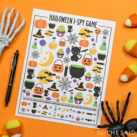 Halloween I-Spy Printable Activity