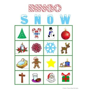 Christmas Bingo Game Free Printable