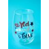 Red Wine & Blue Wine Glass Decal