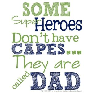 Superhero Father's Day Printable