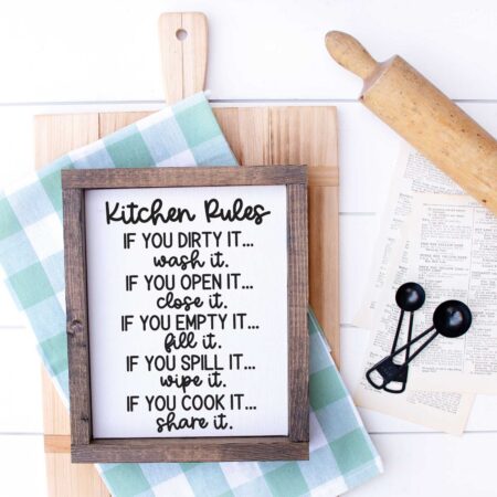 Kitchen Rules Sign