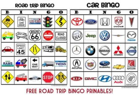 Road Trip Bingo