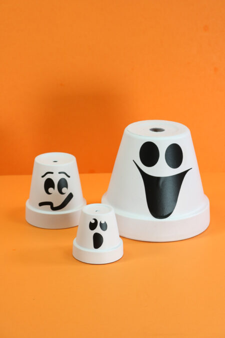 Clay Pot Ghost Faces