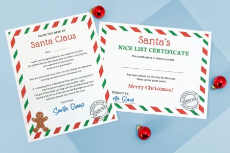 Santa's Nice List Certificate & Letter