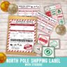 North Pole Shipping Labels