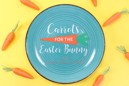 Carrots for the Easter Bunny Plate