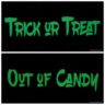 Reversible Trick or Treat Sign